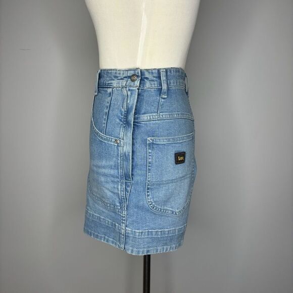 Lee- Denim Jean Shorts with Side Zipper - Picture 2 of 4